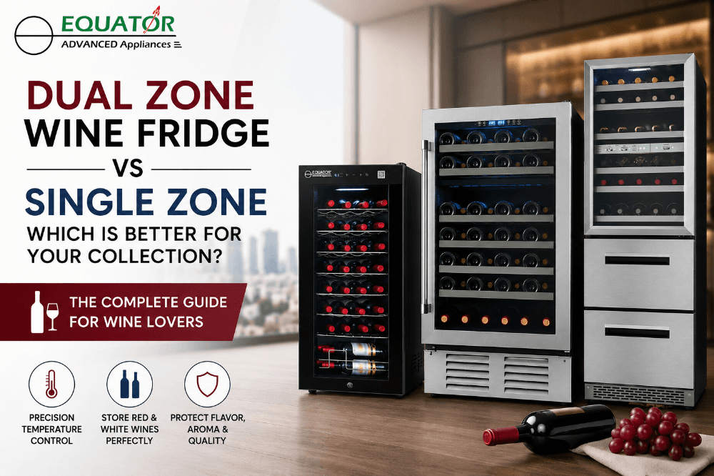 dual zone wine fridge